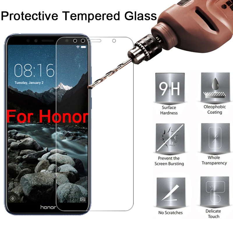 Закаленное стекло для Huawei Honor 7C Pro 7A AUM L29 защитная пленка экрана Dua L22 ударопрочная