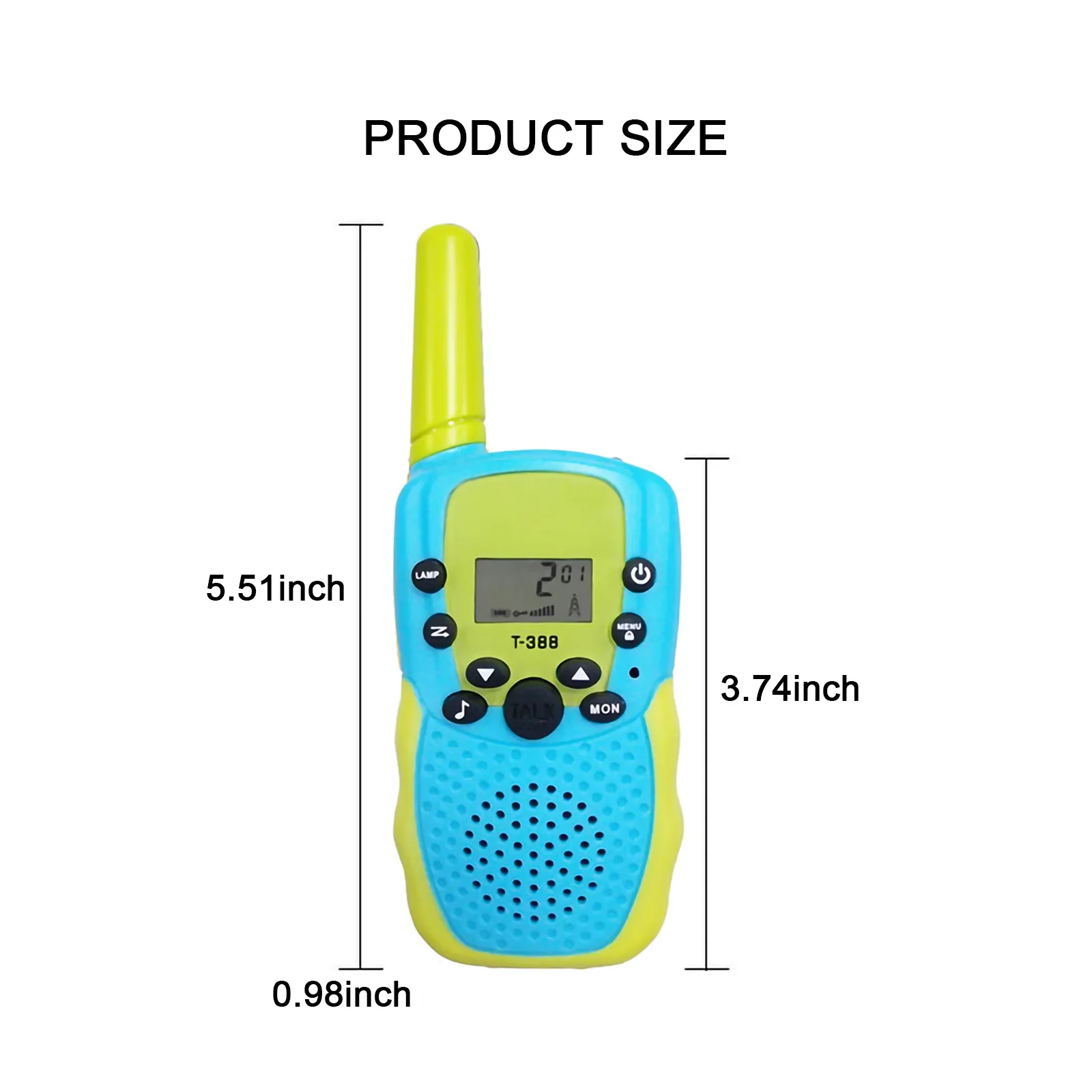 

Walkie Talkie with Flashlight LCD Screen 22 Channels 2 Way Radio 3KM Range