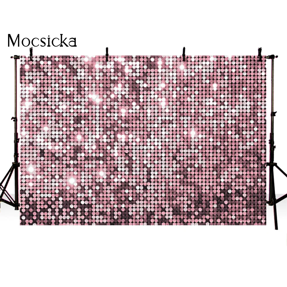 Блестящий Фон для дня рождения с темой диско новорожденных детей портрет фото