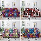 Растягивающийся чехол для дивана на 3 места с психоделическим узором, чехол для дивана, геометрические эластичные Чехлы для дивана в гостиную