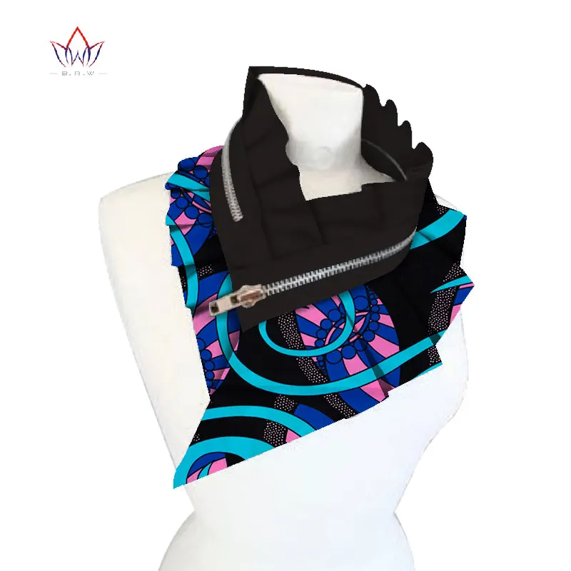 Тканевые африканские ожерелья BRW 2020 для женщин шаль чокеры с принтом анкарский