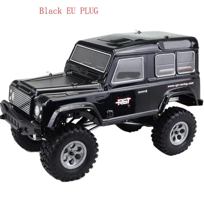 Black EU PLUG HSP RGT 136100 монстр грузовик 1/10 2,4 г 4WD гоночный Радиоуправляемый автомобиль водонепроницаемый большой ноги внедорожный грузовик Bluetooth дистанционное управление автомобили игрушки - Цвет: Black EU PLUG