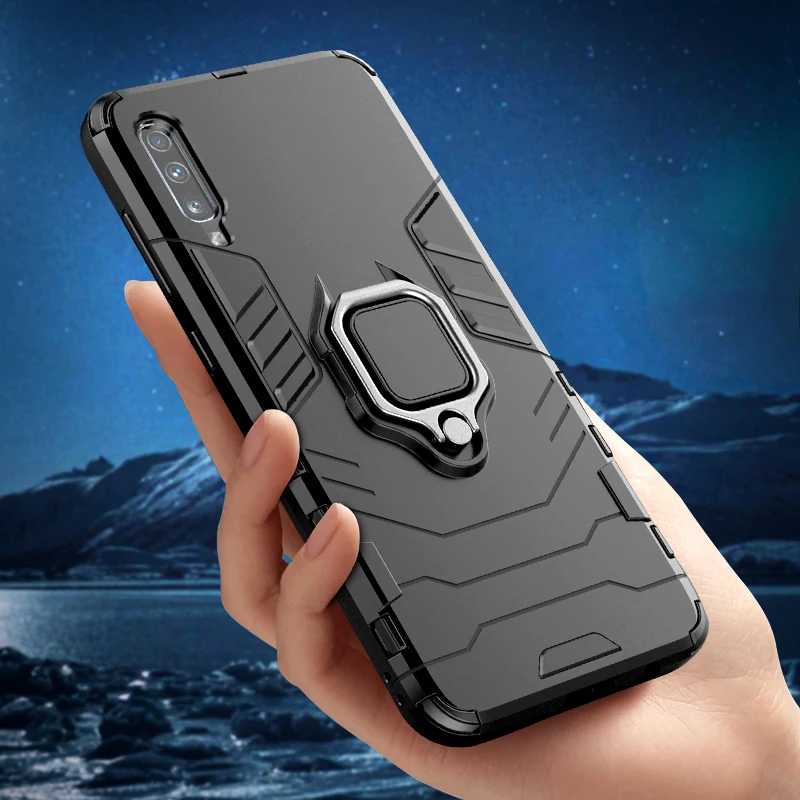 

Противоударный армированный чехол для Samsung Galaxy A10 A20 A30 A40 A50 A60 A70 A80 A90 5G Wide4 M31 Prime, чехол-держатель с кольцом на палец, 2022