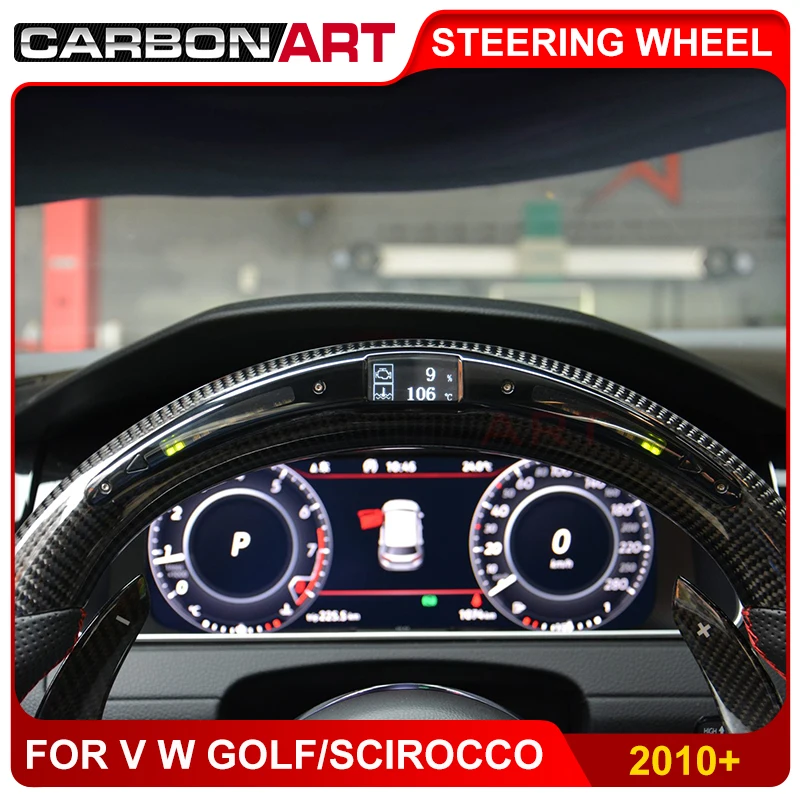 Светодиодный дисплей гоночного руля для golf 6 golf 7 Scirocco, запчасти для стайлинга автомобилей, для CC passat 2010 2013 golf 6, умное Рулевое управление