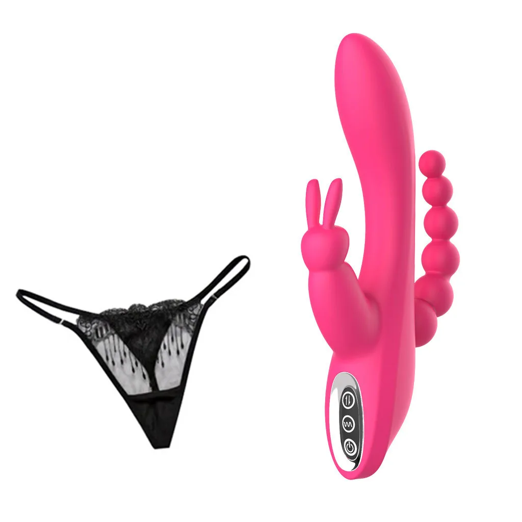 Горячий 12-частотный Мощный вибратор кролик Стимулятор клитора Массажер точки G