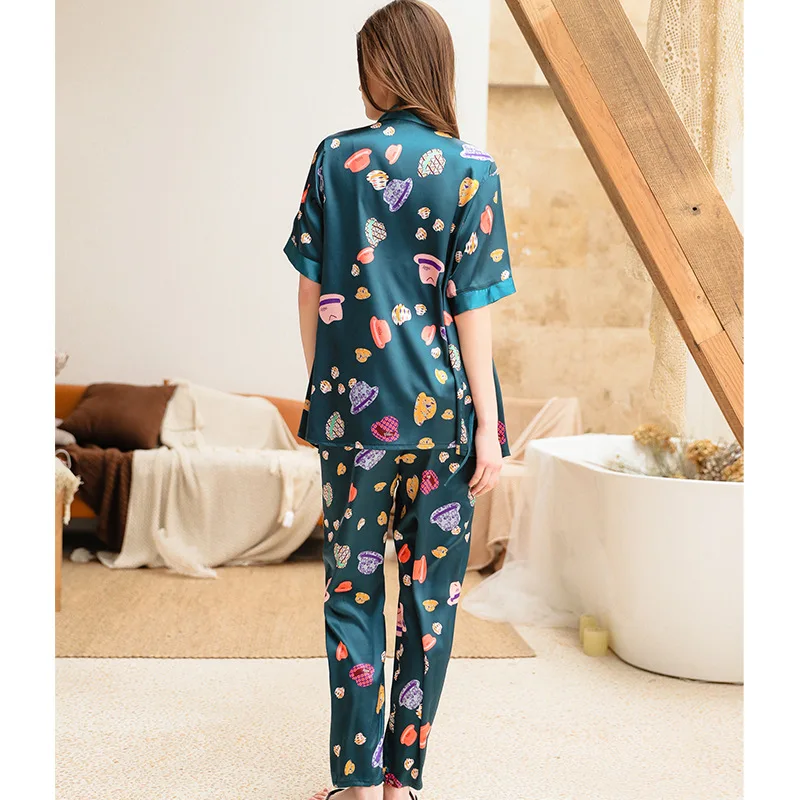 

Sexy Women Home Wear Pajamas Suit Lady Strap Top Pants Sleepwear Three Piece Nightgown Kimono Robe Bath Gown Sets Nightdress
