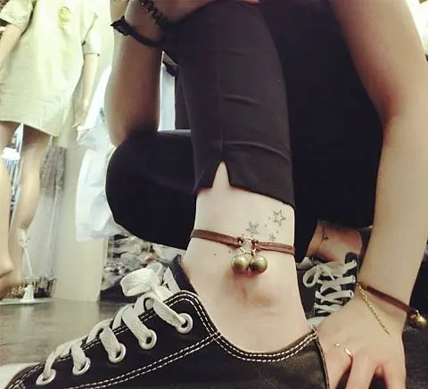 Ретро DIY ручной Harajuku пару день рожденье подруги браслет с колокольчиками ножной