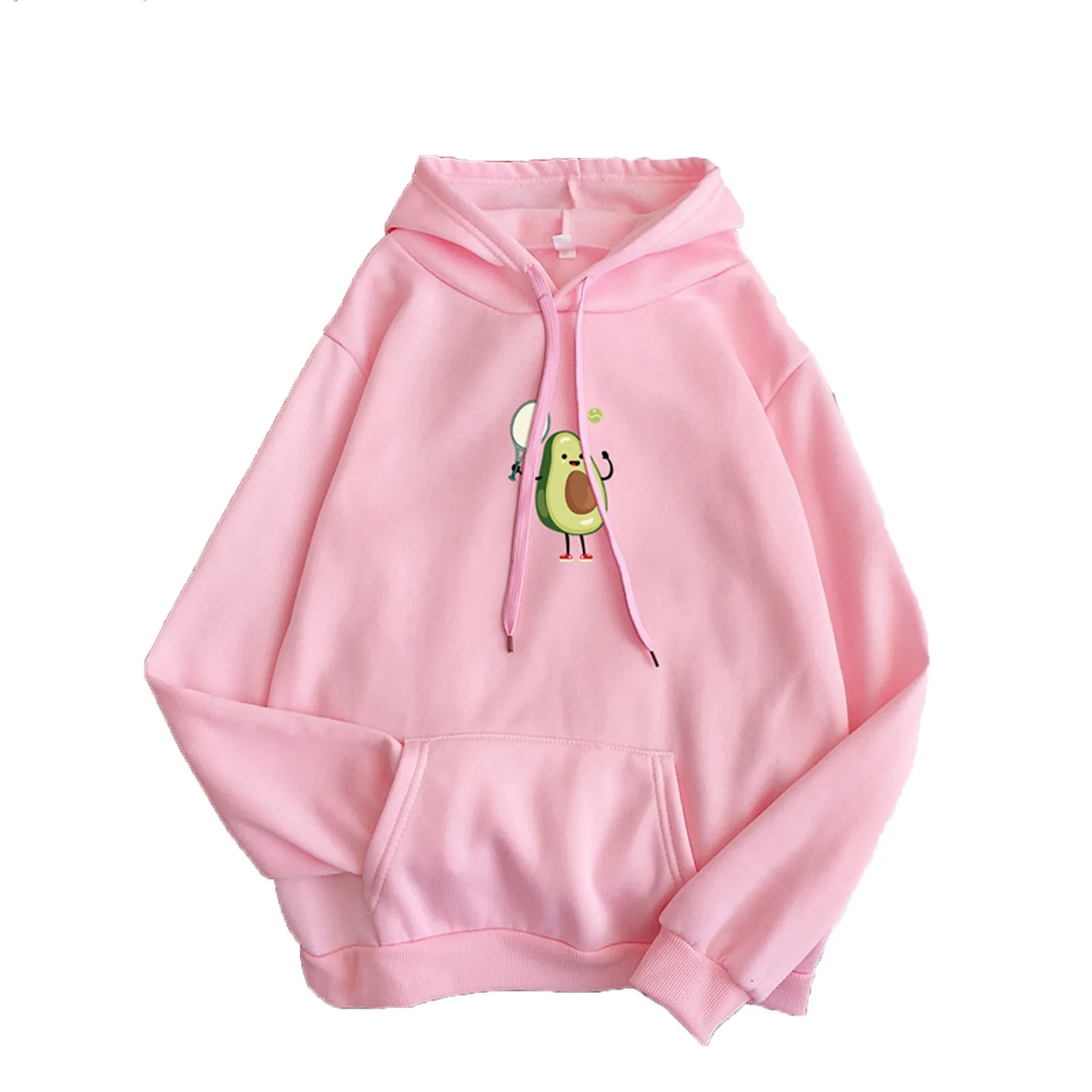 

Winter Clothes Women Long Sleeve Hoodies Cute Cartoon Print Drawstring Pullover Print Loose Sweatshirts