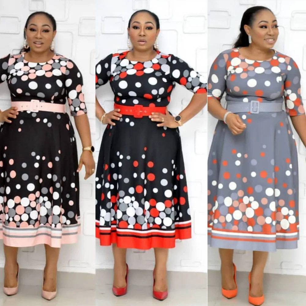 Новое поступление 2019 Осеннее элегантное модное платье в африканском стиле