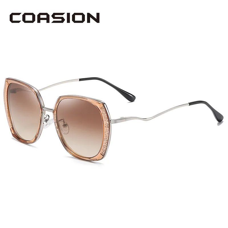 COASION роскошные брендовые Квадратные Солнцезащитные очки для женщин