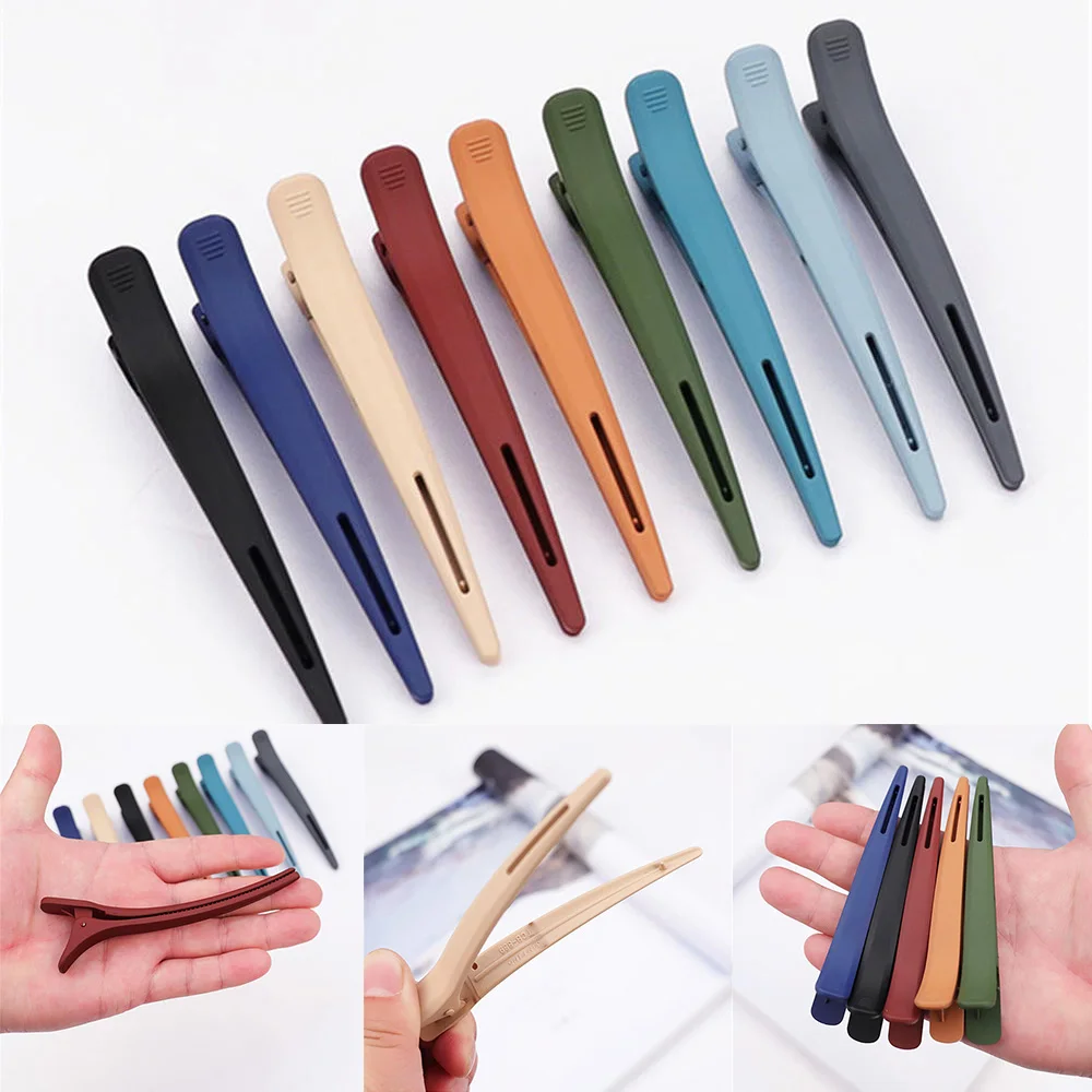 

12cm Hair Styling Clips Professional Hairdresser Clamp Hair Pins Women Girls Hairpin Hair Cutting Tools Color Acrylic Barrette