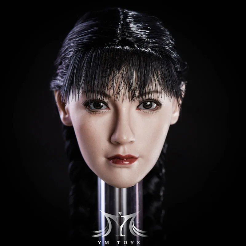 

Fang 1/6 Scale Mai Shiranui Asia Girl Head Carved Female Head Carving Beauty Head Sculpt Model for 12" HT Figure Body