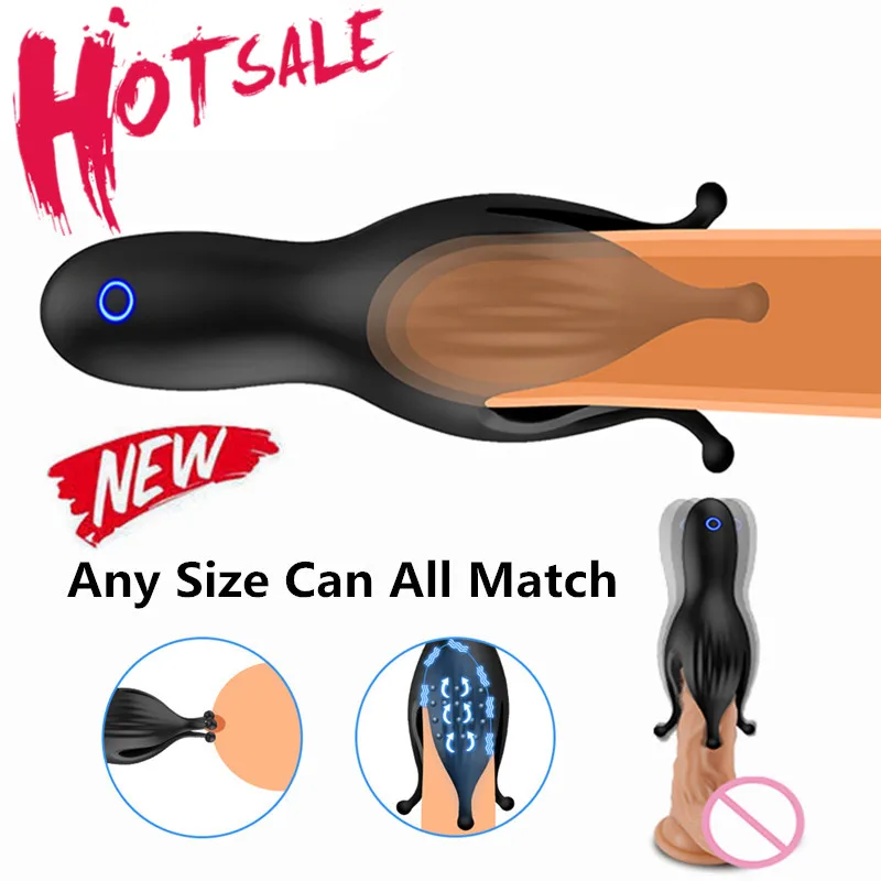 Головка тренажер Мужской мастурбатор Пенис Вибратор массажер стимулятор в форме