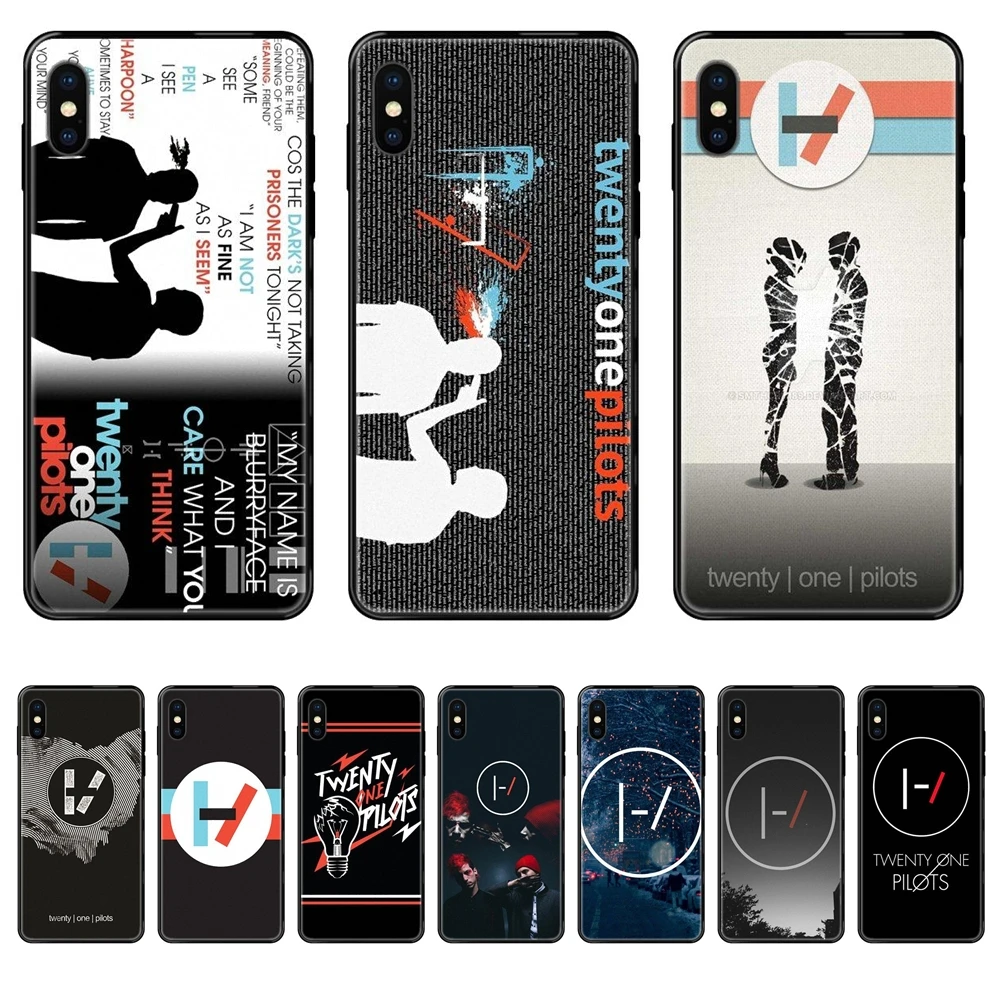 Особенности для Apple iPhone X XR XS 11 12Pro MAX 5S 5C SE 6S 7 8 Plus 2020 Twenty One Pilots Автомагнитола черные