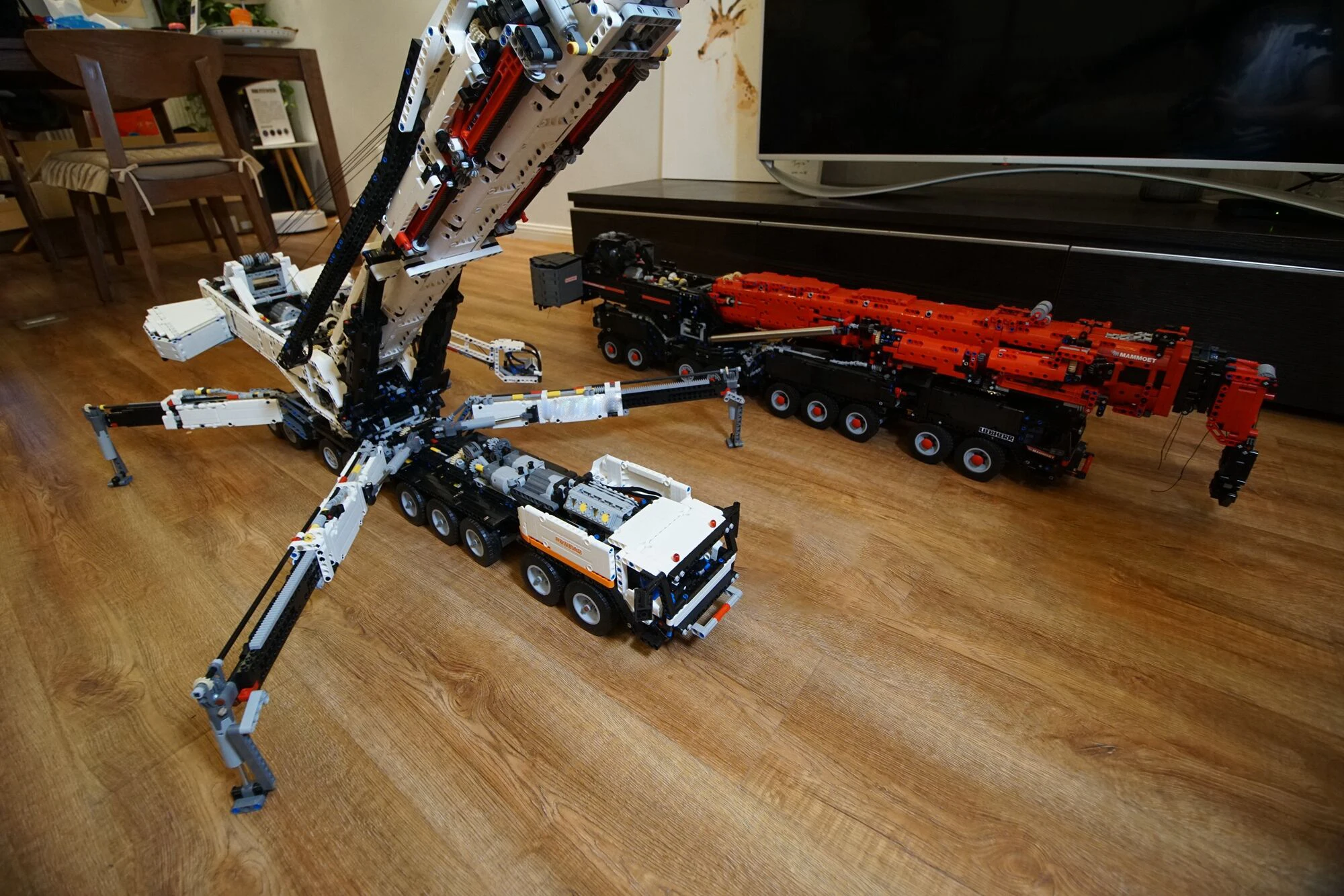 MOC большой кран либхер LTM11200 RC игрушка строительный блок с PF дистанционного управления транспортного средства техника