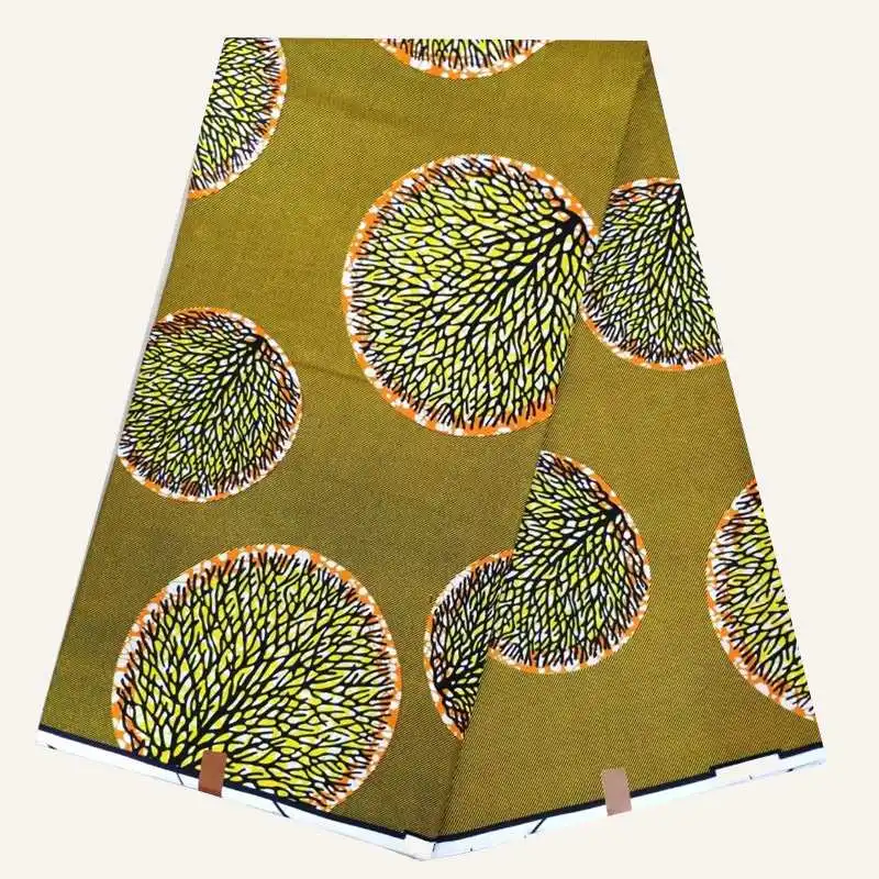 Африканская вощеная ткань принтом 6 ярдов африканская Анкары 40*40 мягкая пряжа