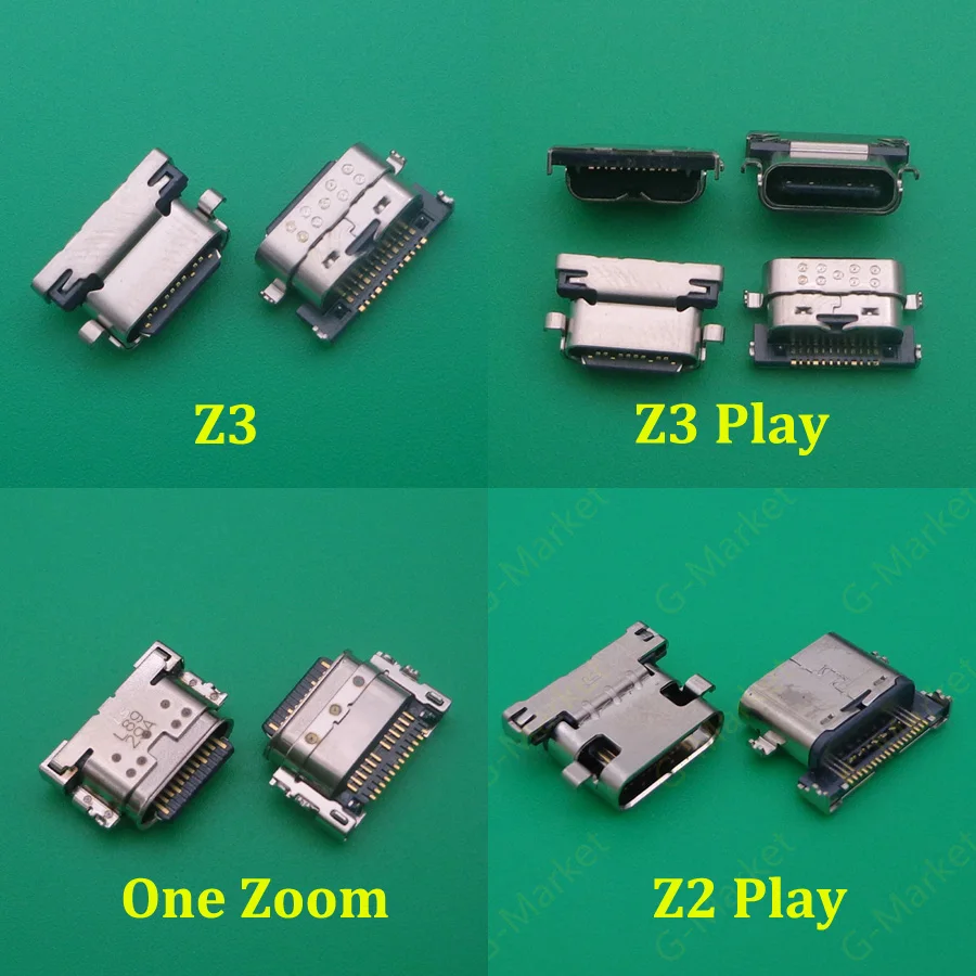 

2Pcs/Lot, Micro USB Jack Charging Socket Charger Port Plug Dock Connector For Motorola Moto Z2 Z3 Play One Zoom C Plus