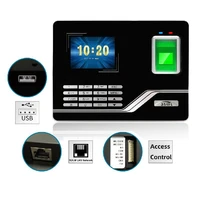 tcpip usb fingerprint time attendance system employee recorder identification device password access control office time clock