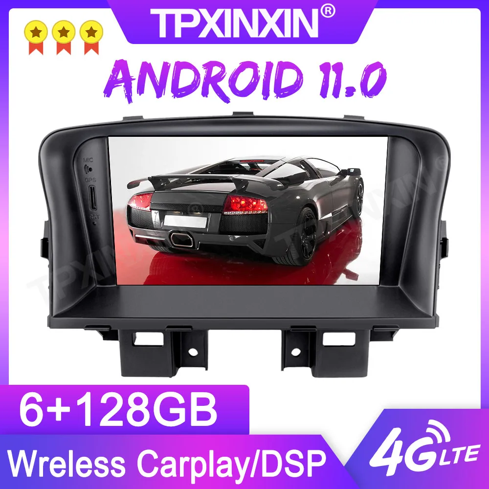 

6+128G For Chevrolet cruze 2009-2012 Android 11 GPS Car Multimedia Play Car Radio Multimedia Video Player Navigation GPS DSP