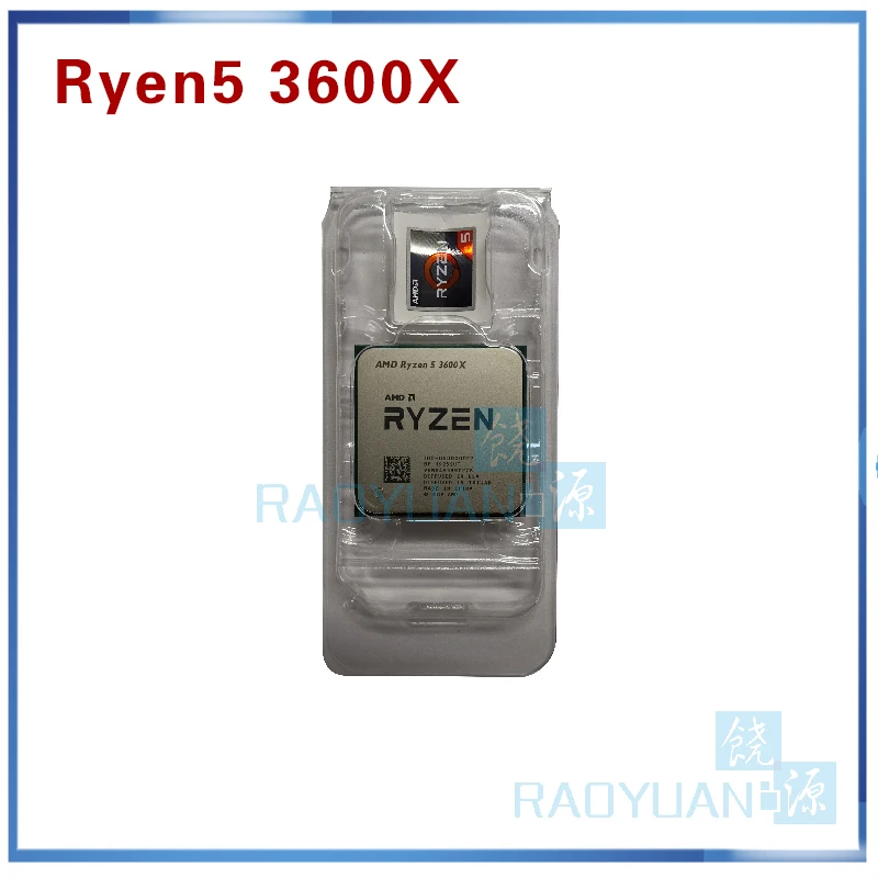 Процессор AMD Ryzen 5 3600X R5 3600X3,8 GHz шестиядерный 12-Thread 7NM 95W L3 = 32M 100-000000022 cpu Socket AM4 с охлаждающим вентилятором