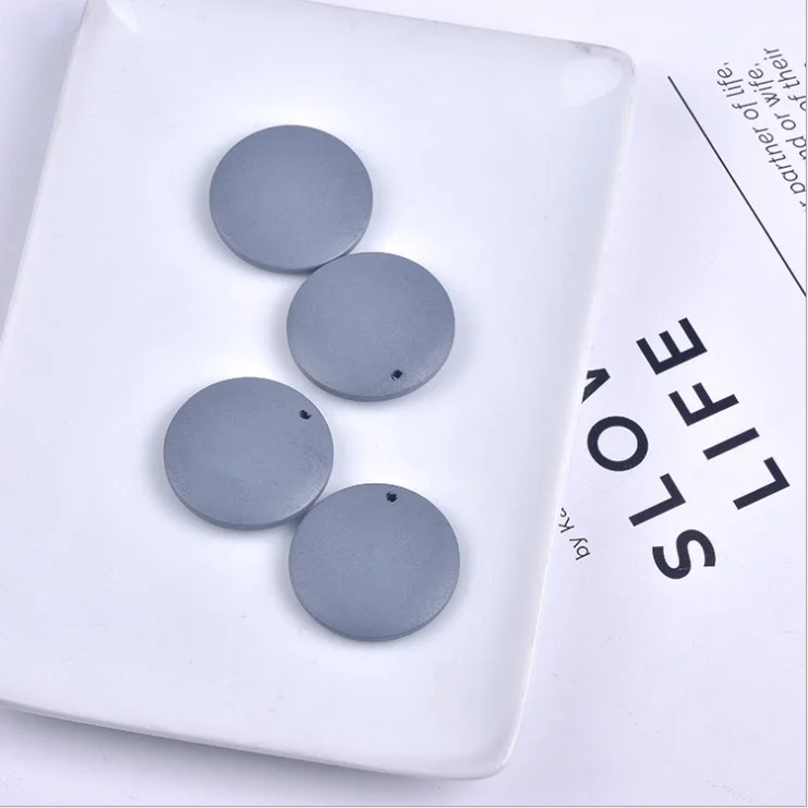 20pcs/lot 12-30mm Natural Wood Flat Round Earrings Charms DIY Bracelet Pendant Accessories for Women Jewelry Making Findings | Украшения и