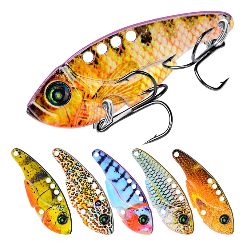 

1PCS Metal VIB Lures 54mm/11g vivid Vibrations Spoon Lure Hard Artificial Cicada Bait Spinner Wobblers For All Top Water