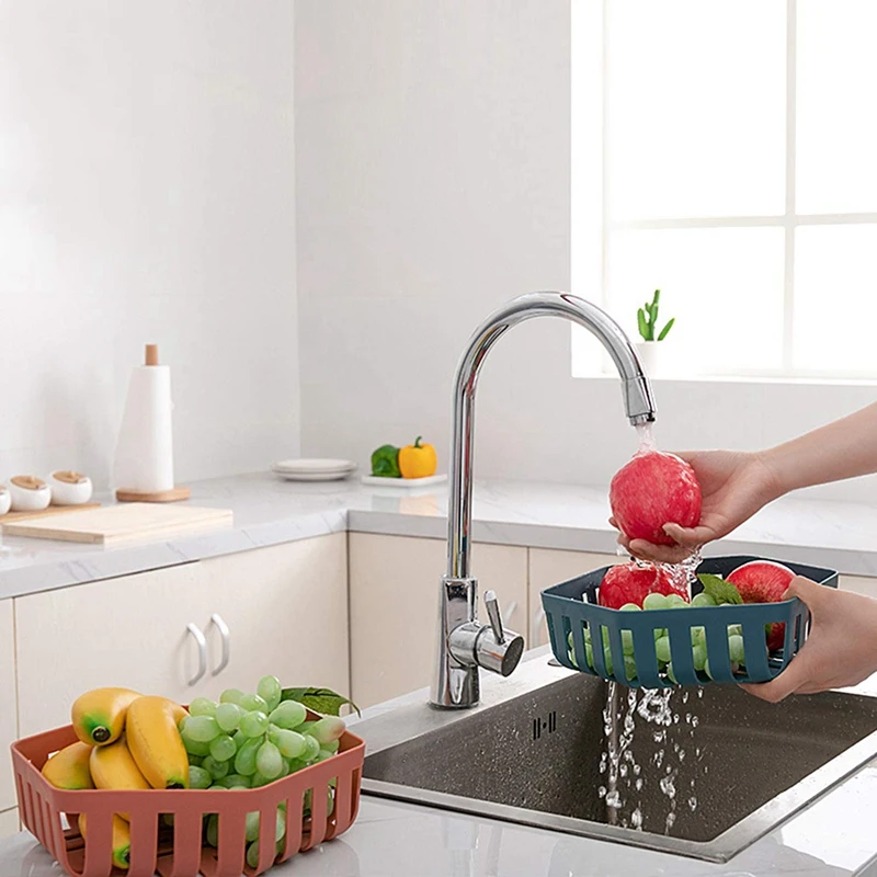 

4Pcs Fruit Basket Set - Kitchen Fruit Bowl Set Vegetable Holder Decorative Stand for Bread, Snacks, Household Items
