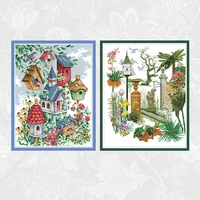 birds home cross stitch kits beautiful garden embroidery needlework printed cross stitch home decoration painting crafts