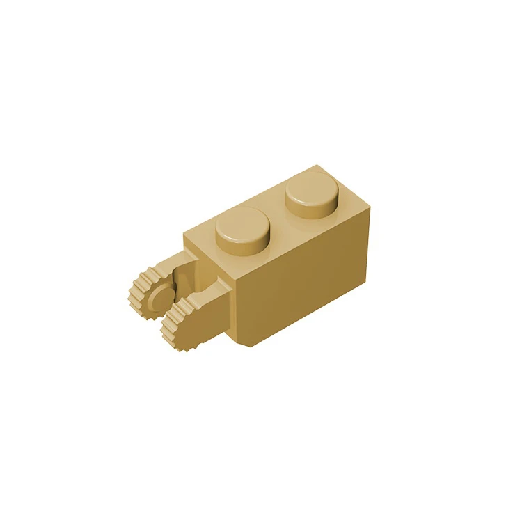 

10pcs Compatible MOC Brick Parts 30365 Hinge Brick 1 x 2 Locking with 2 Fingers Vertical End Building Block Particle DIY Kid Toy