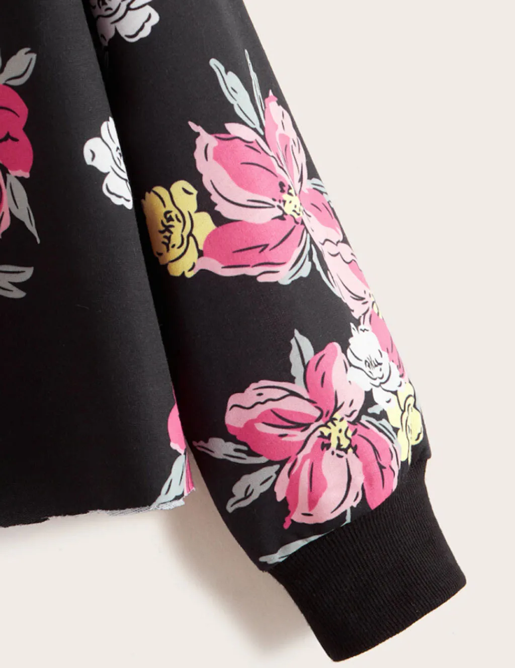 

Womail Floral Print Long Sleeve Women's Pullovers Casual sudaderas para mujer Casual Streetwear Sweatshirts Tops Sportswear