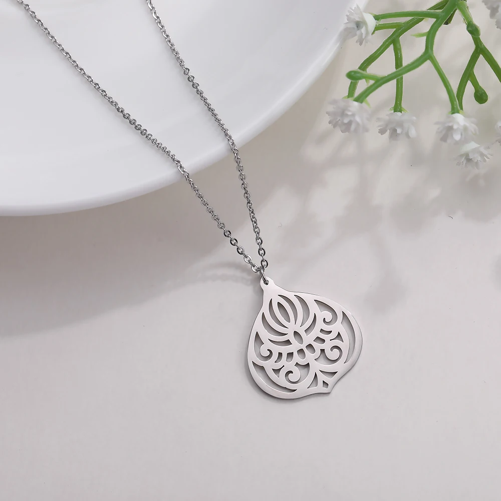 Женское Ожерелье чокер из нержавеющей стали серебристого цвета|Ожерелья с