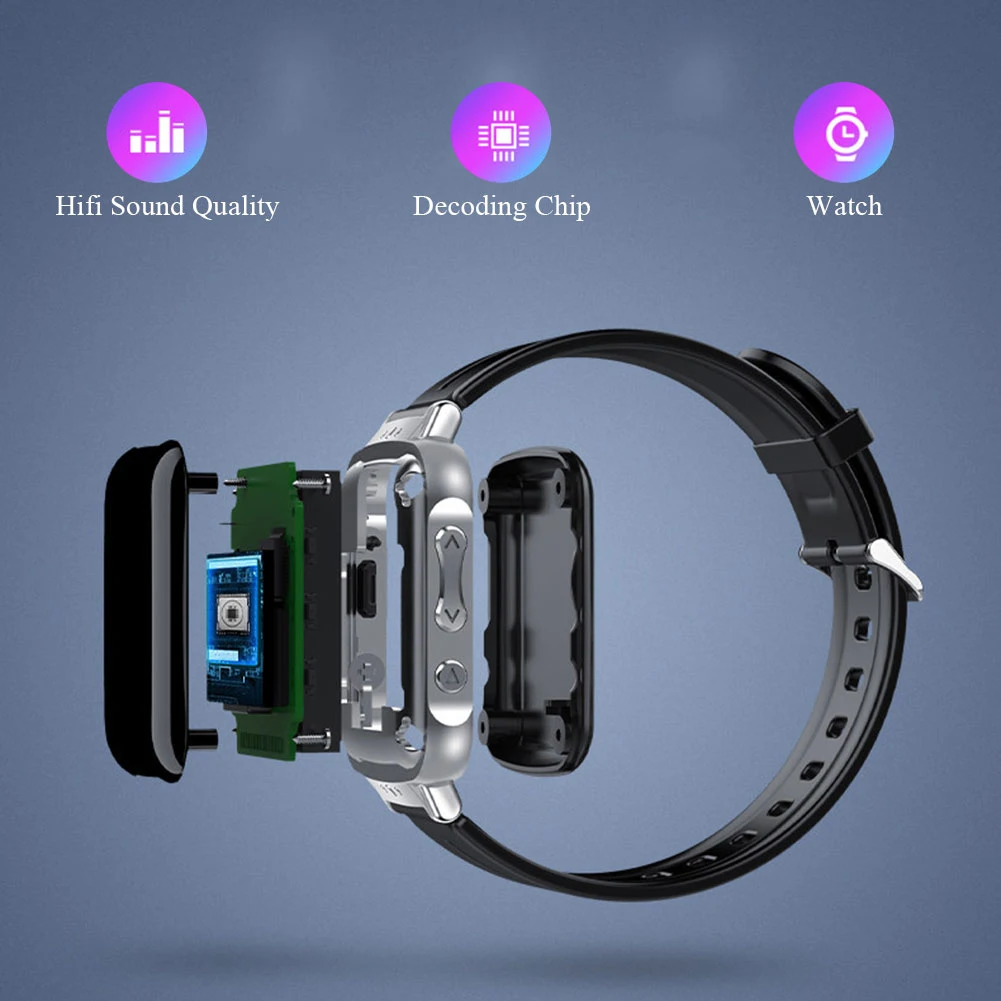 Bluetooth Бег MP3 Спорт Шагомер без потерь Музыкальный плеер Электронная книга мини