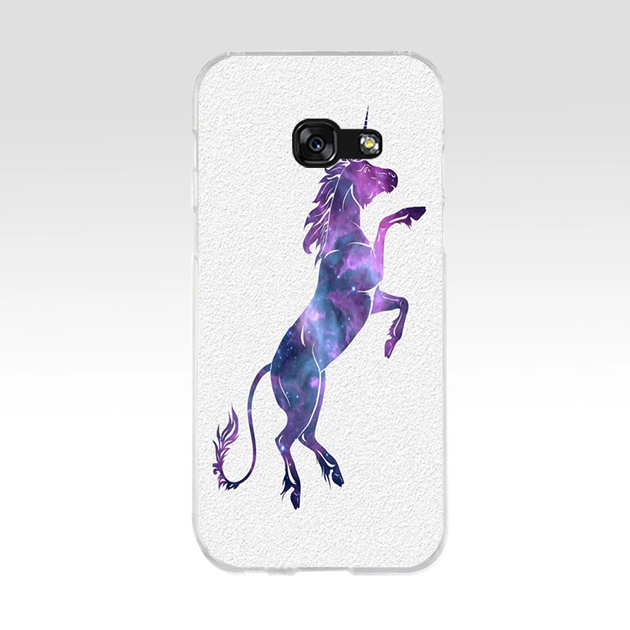 281 watercolor Horse Spirit Soft Silicone Tpu Cover phone Case for Samsung a3 2016 a5 2017 a6 plus a7 a8 a9 star lite s 6 7 8 9 | Мобильные