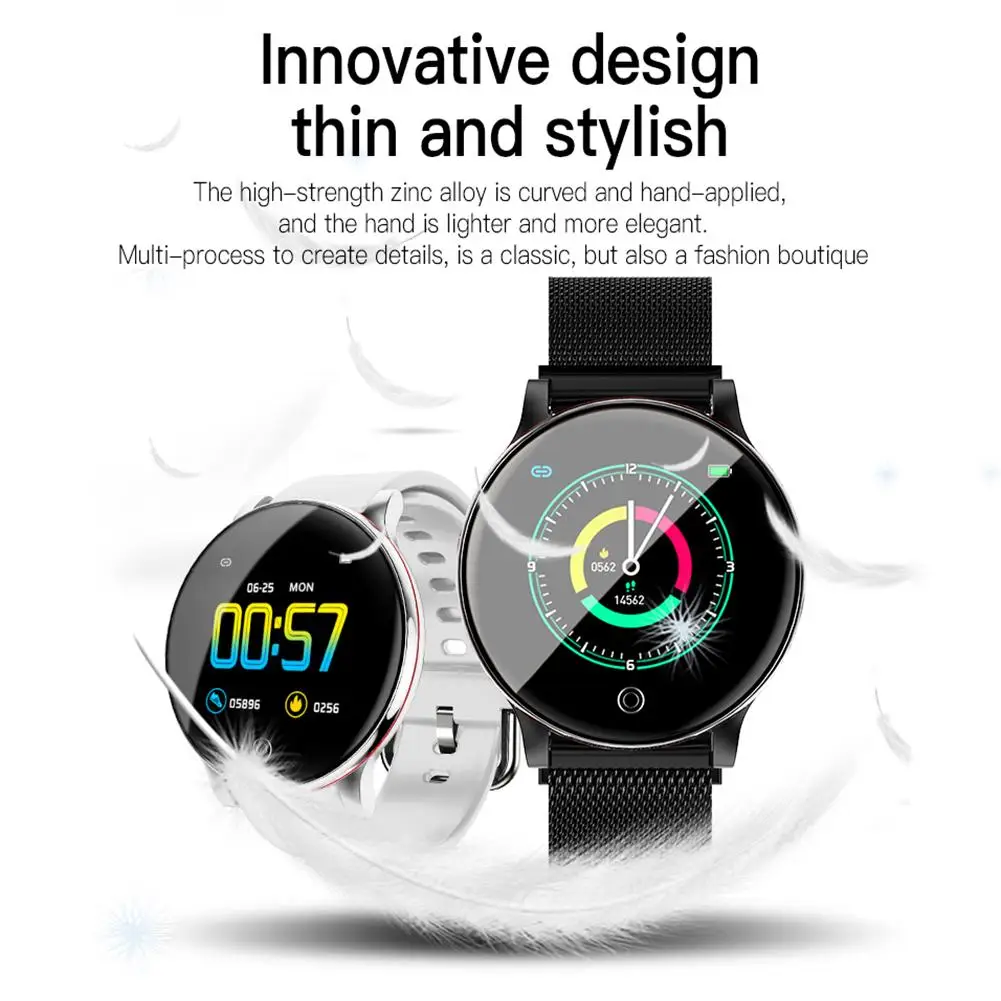 IP67 Waterproof Full Touch Screen Smart Watch Wireless Bluetooth Health Monitoring Sports Bracelet With 1.3-inch IPS Color Scree
