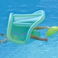 inflatable baby swimming float with canopy infant kids swim pool accessories circle summer toys water rings bathing toddler