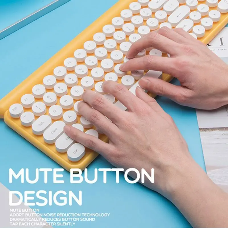 

Wireless Keyboard and Mouse Set Rechargeable Silent Desktop Computer Laptop Keypad Office Home Gaming Mouse Keyboard