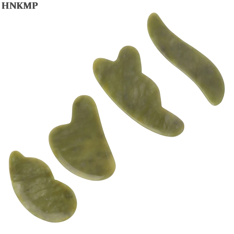 

Натуральный Темный нефрит камень доска гуаша приятна для кожи и тела массажер для лица массаж от стресса облегчение боли кожи скребок здрав...