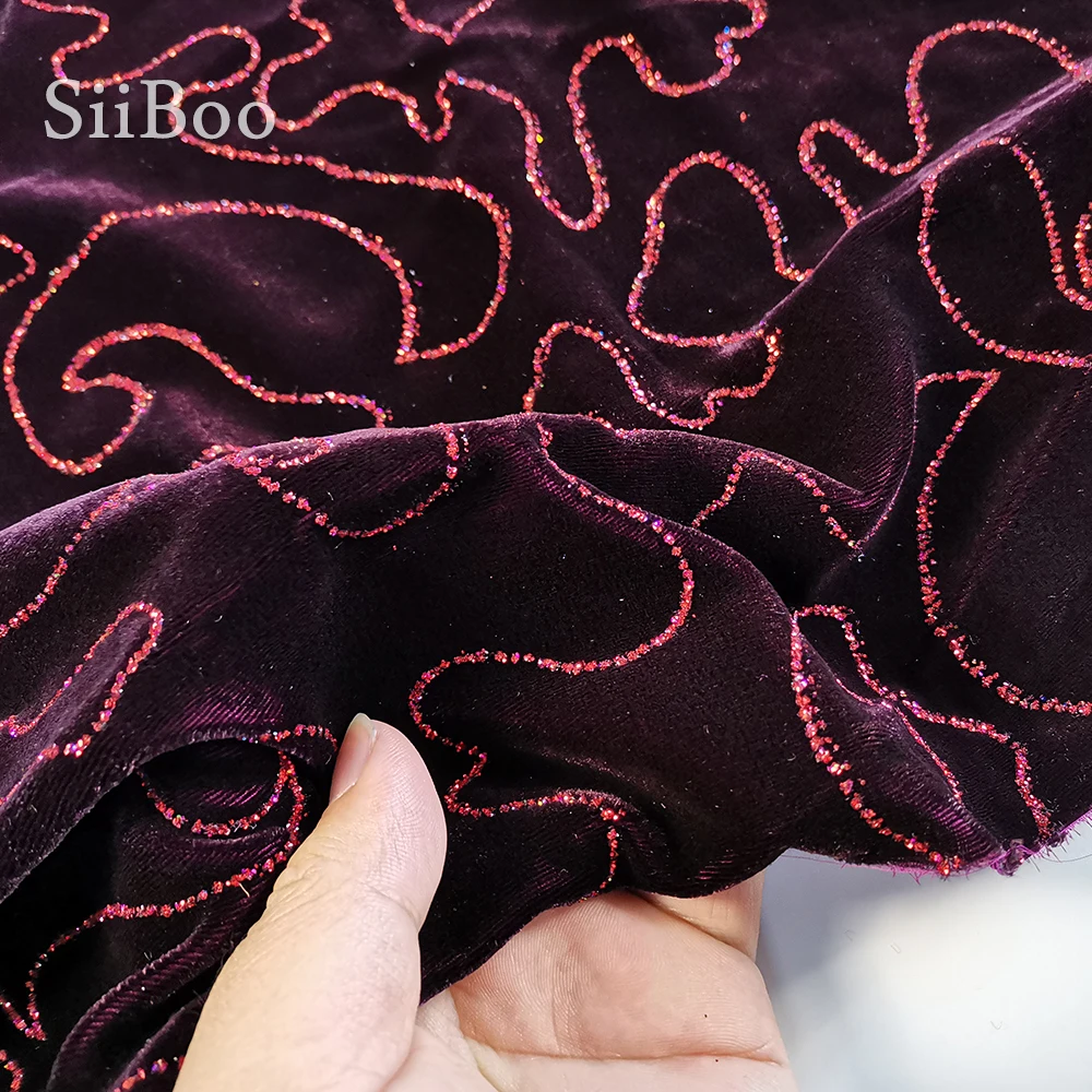 Американский осенний роскошный стиль Красный Фиолетовый Бронзовый