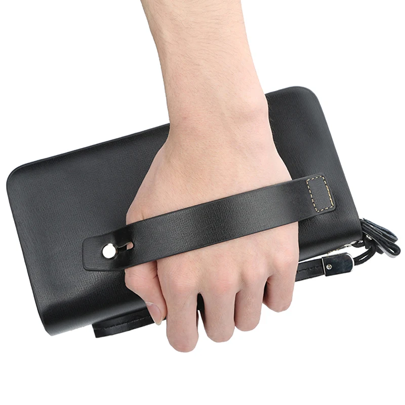 

Men Wallet Fashion Zipper Purses& Wallets Card Holder Coin Pocket Purse High Quality Men Wallets Business Long Male Clutch