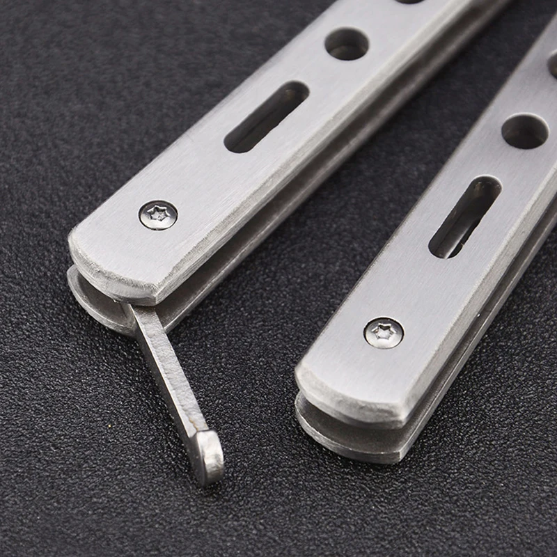 Складной нож бабочка из нержавеющей стали расческа для тренировок на открытом
