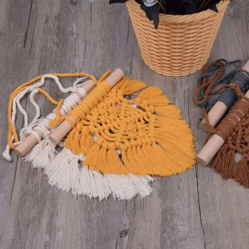 Скандинавская детская комната хлопок кисточки настенная ручная работа макраме