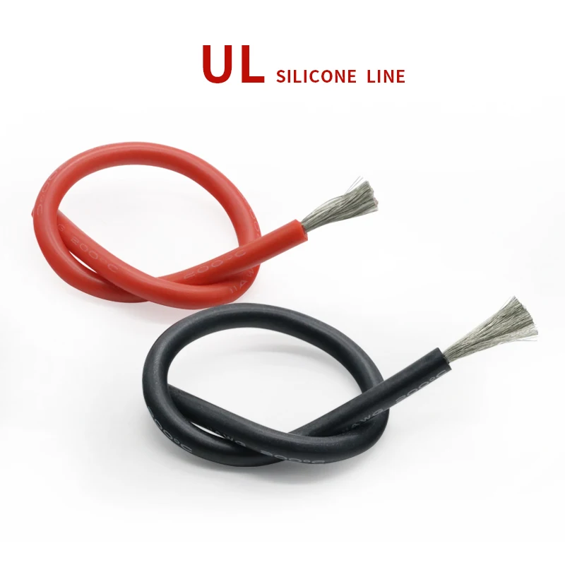 

6AWG Silicone Gel Rubber Wire OD 8.5mm Flexible Cable High Temperature Insulated Copper Ultra Soft Electron DIY Line Colorful