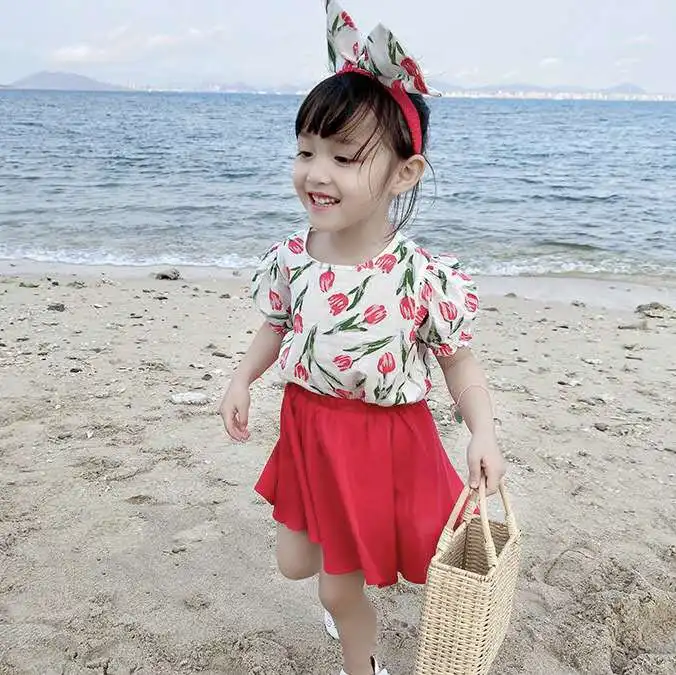 Летние костюмы для девочек 2020 летние платья в западном стиле женские из двух