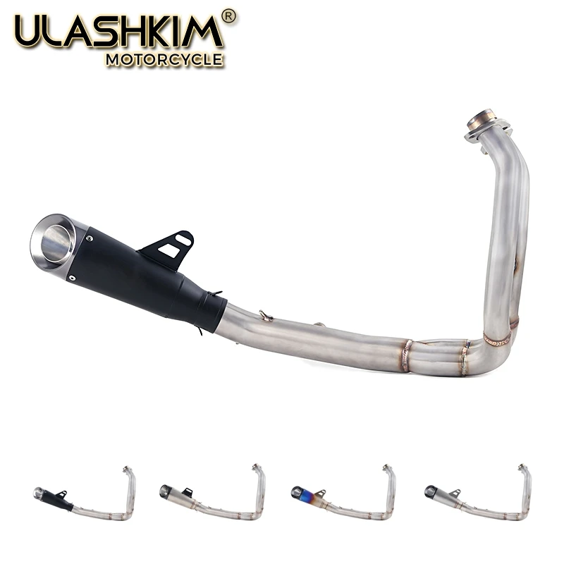 Мотоцикл Полный глушитель средней линии трубы полная система слипоны для kawasaki ER6N