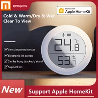 2020 xiaomi cleargrass bluetooth temperature humidity sensor data storage e link ink screen thermometer support apple home kit