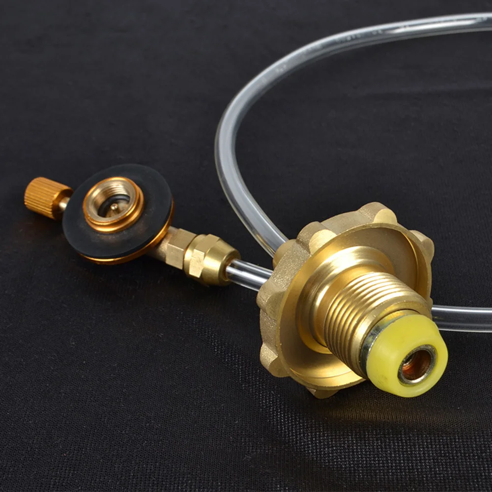

Connect Air tank inflation valve Outdoor Camping Propane Refill Adapter Cylinder