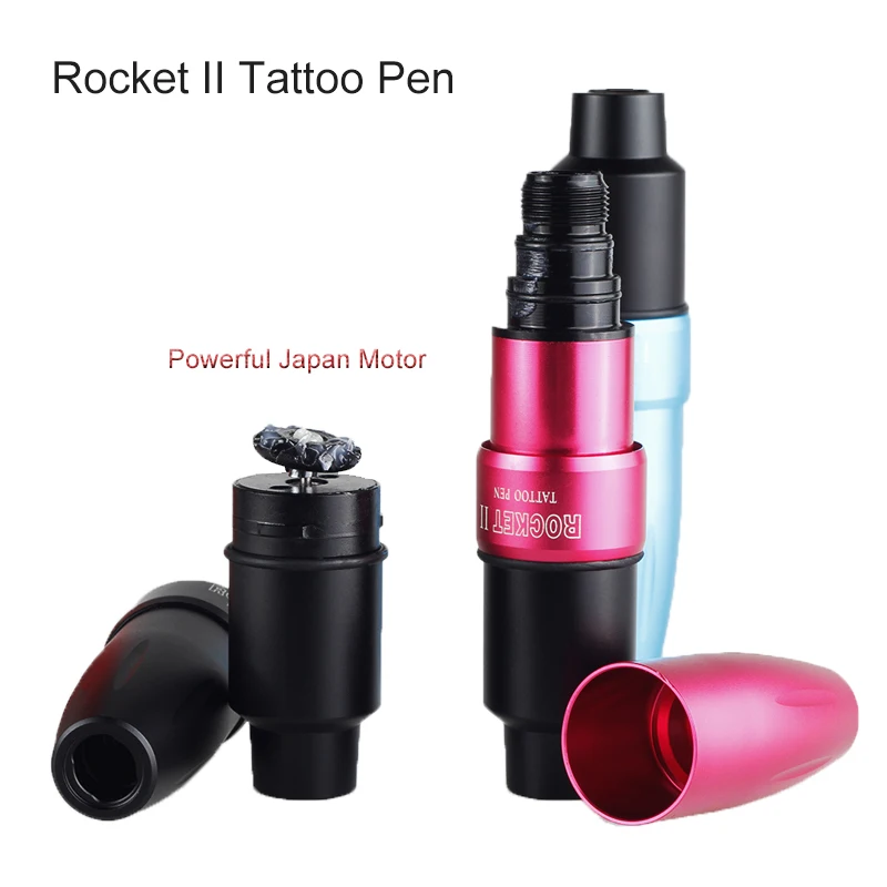 

Professional Pen Tattoo Gun Rocket II Tattoo Pen Rotary with Light Powerful Japan Motor for Linner Shader Tattoo Machine Pen