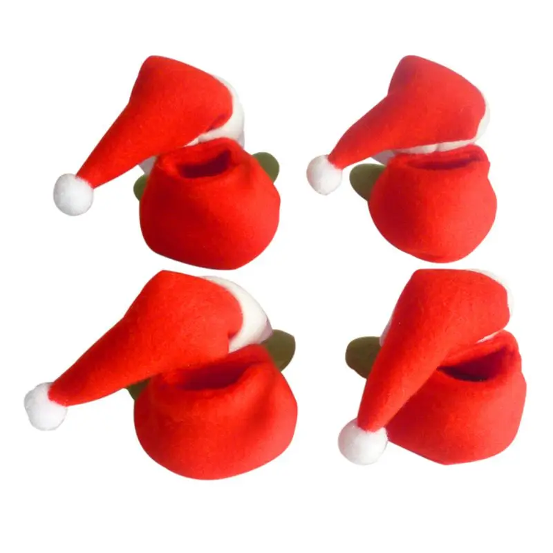 4 шт./лот Рождественский чехол для стула сделай сам ножек Санта Клауса товары