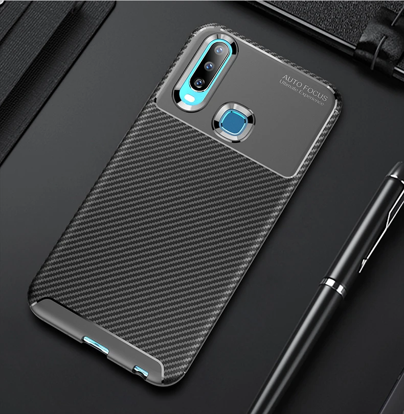 VIVO Y11 чехол VIVOY11 из углеродного волокна с защитой от падения TPU Armor для телефона Y 11