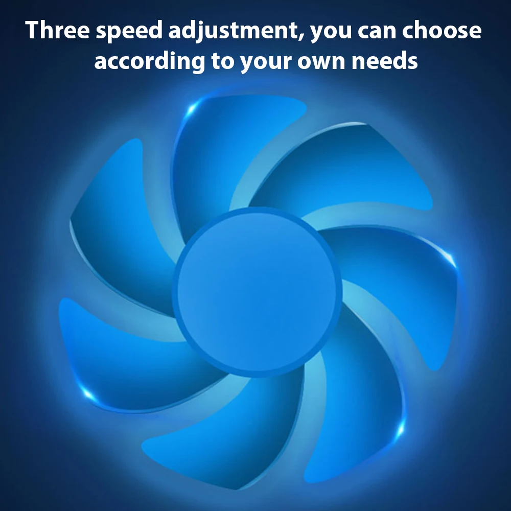 

ODOMY 3 Speed Air Cooling Fan For Car Air Vent Mounted USB Fan Air Outlet Car Backseat 360 Rotatable Car Fan For Car Use